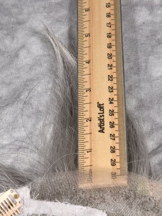 Envy by Alan Eaton Making Waves Synthetic Hairpiece Topper Medium Grey